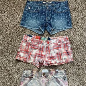 Current Elliot, Billabong, Anthropologie Shorts 26